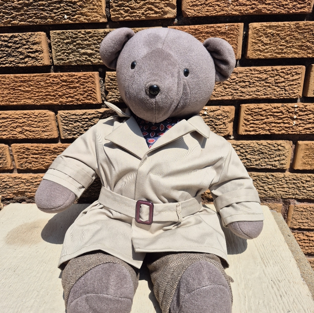 Vintage Humphrey Bogart North American Bear Co. 1979 19" Bear Plush| No Hat